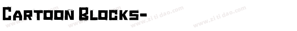 Cartoon Blocks字体转换